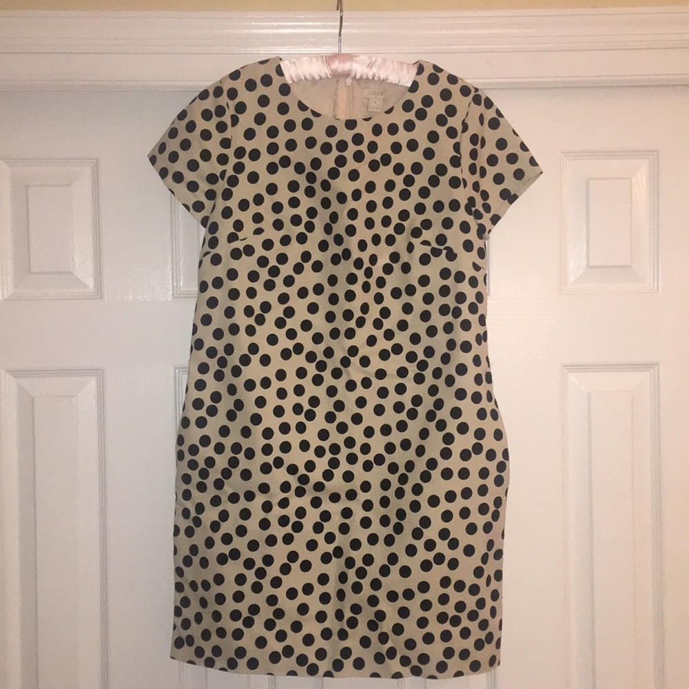 J. Crew Scattered Dot Work/Shift Dress